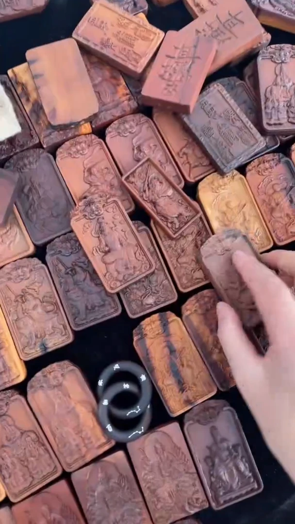 【闪购商品】木枣王灵官五雷+枣赵公明配讳字+枣斗姆元君