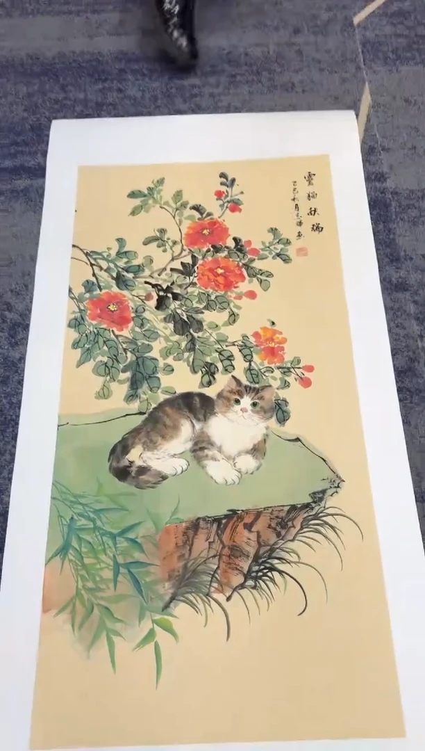 国画国画山水花鸟纯手绘