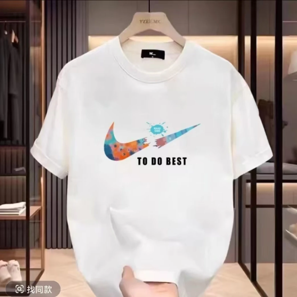 【一折粉丝福利】夏季潮牌男女同款百搭圆领T恤