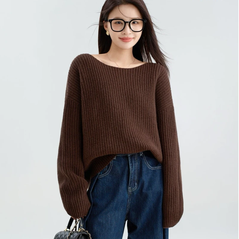 【051-100】新款时尚百搭显瘦休闲宽松气质针织衫上衣毛衣合集01-04