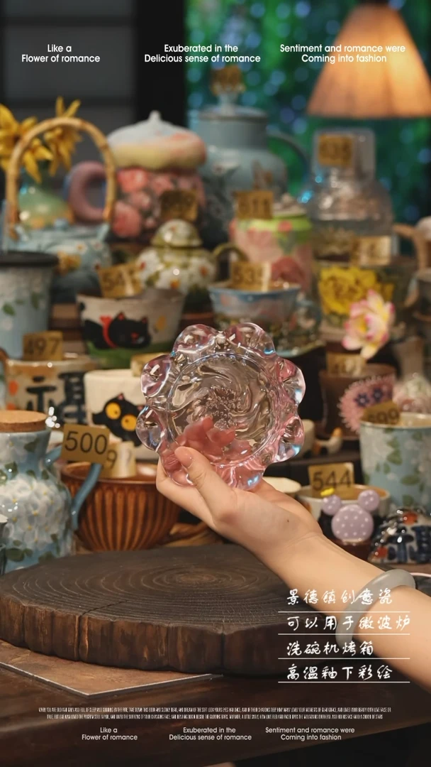 陶瓷景德镇高温釉下彩手工手绘款式