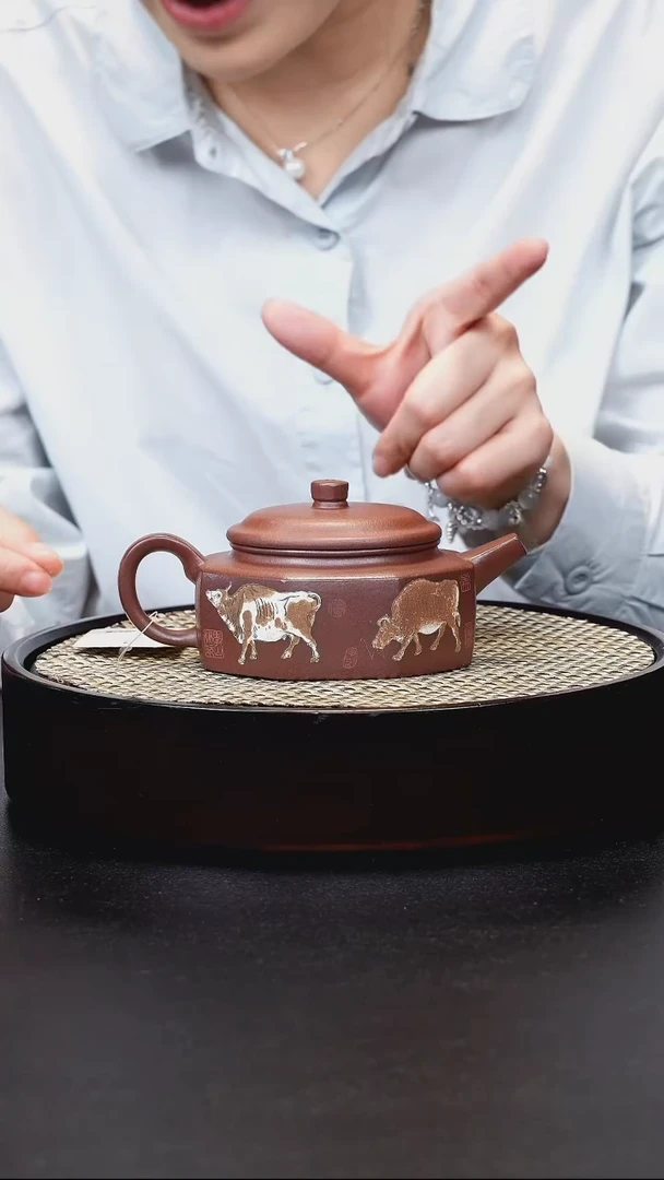 茶壶紫砂紫砂八方德钟
