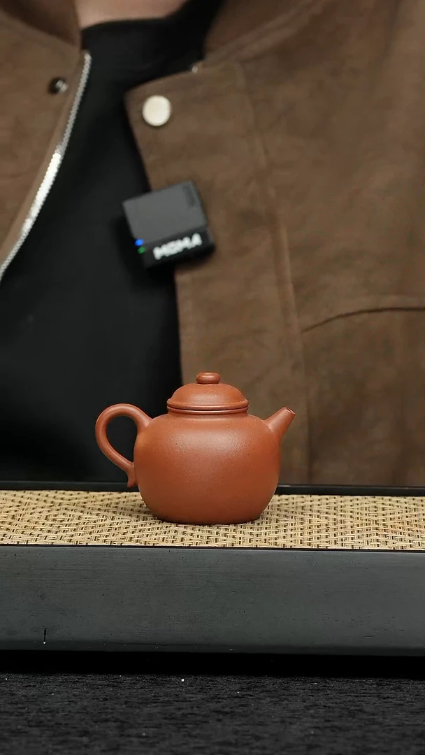 茶壶紫砂五堂 大彬圈钮-朱泥