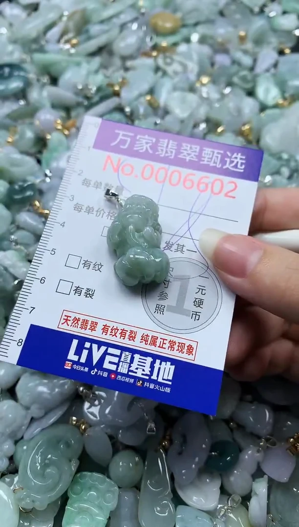 吊坠(不含链)未镶嵌翡翠6602