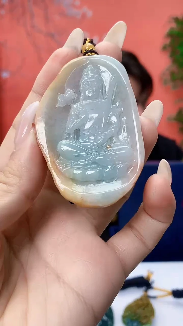 未镶嵌定制翡翠5060ty-毛货挂件120