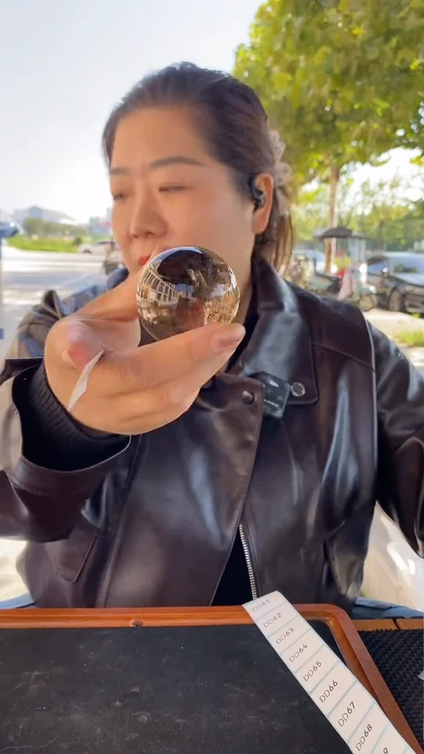 未镶嵌珠宝半成品水晶茶水晶球D60