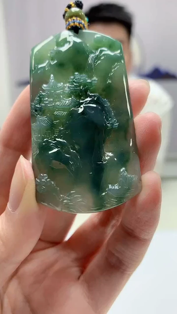 【闪购商品】定制翡翠未镶嵌5028zm-毛货山水268