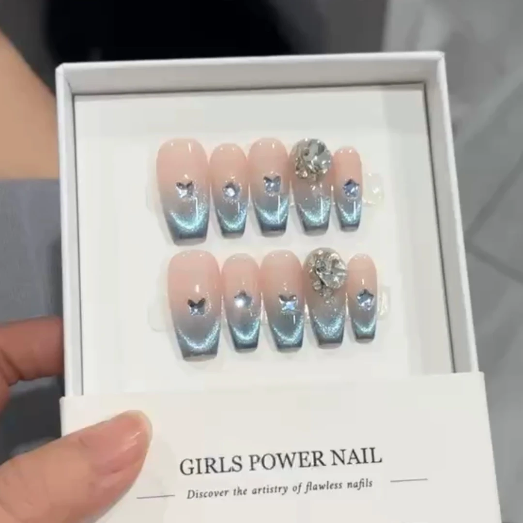 高货体验【琴岛小曼】-纯手工穿戴甲（送工具包）