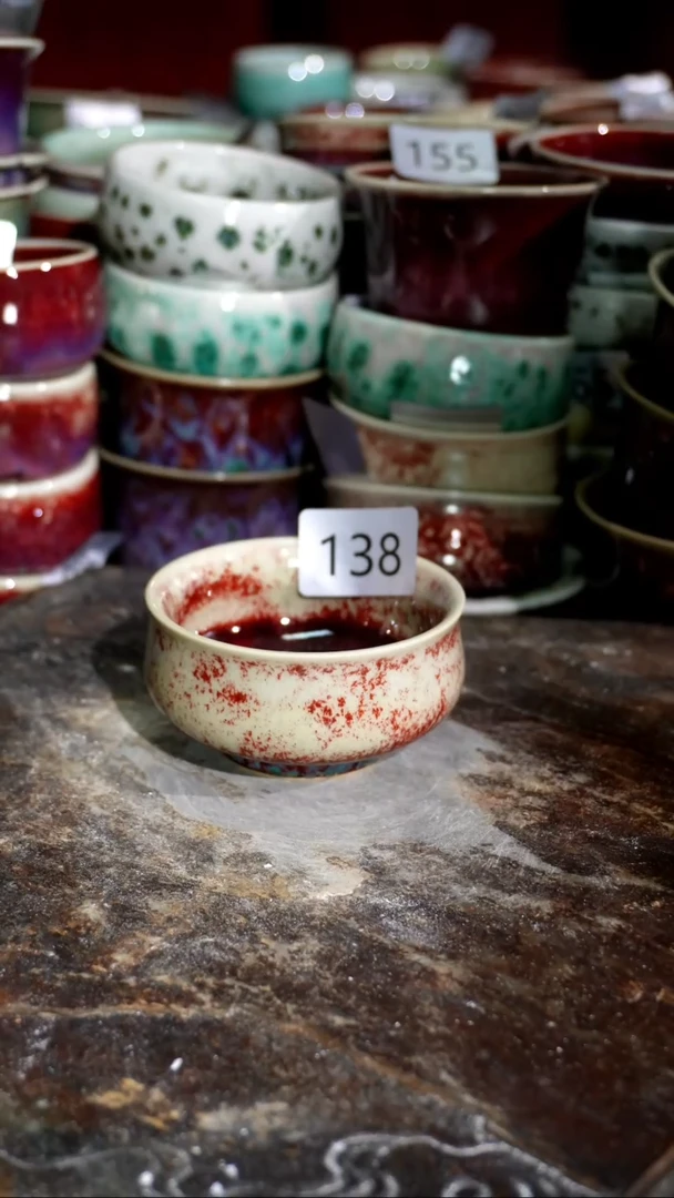 摆件精品窑变钧瓷茶器