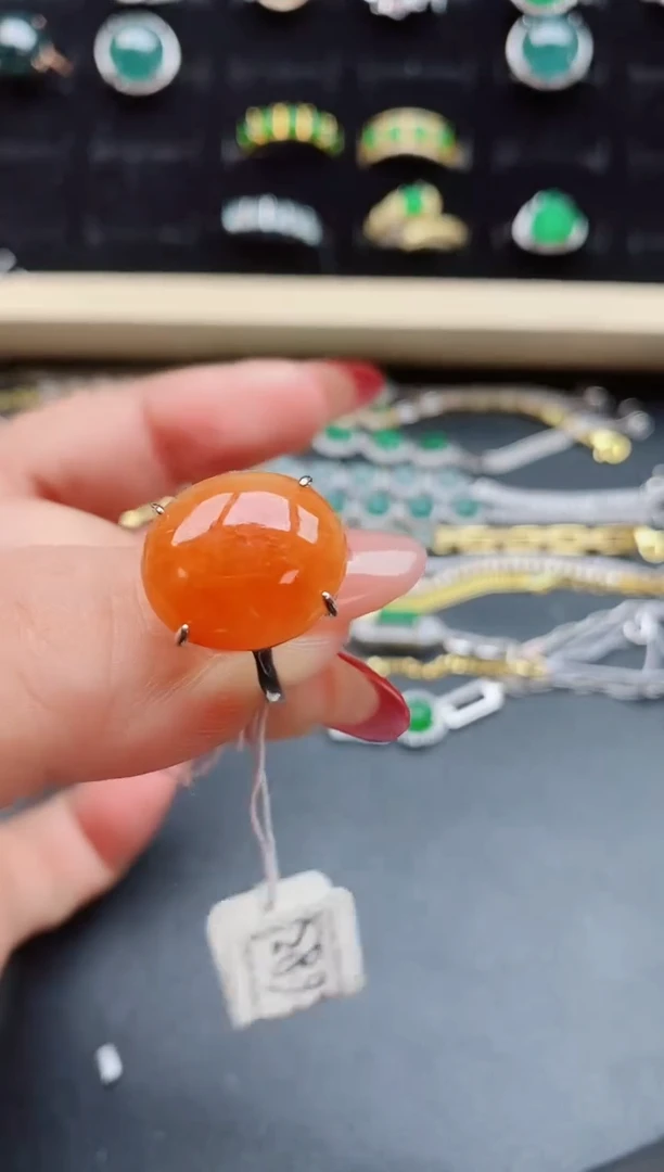 【闪购商品】翡翠戒指银S925镶嵌5080550