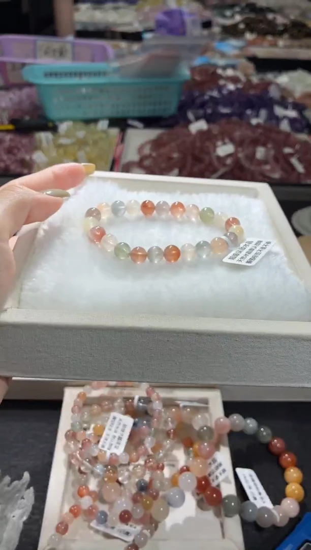 未镶嵌手链水晶421号  多样性发一V   8+