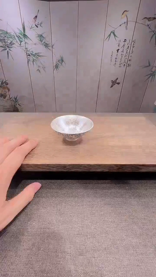 @微光茶器斗笠鎏银杯单杯X187