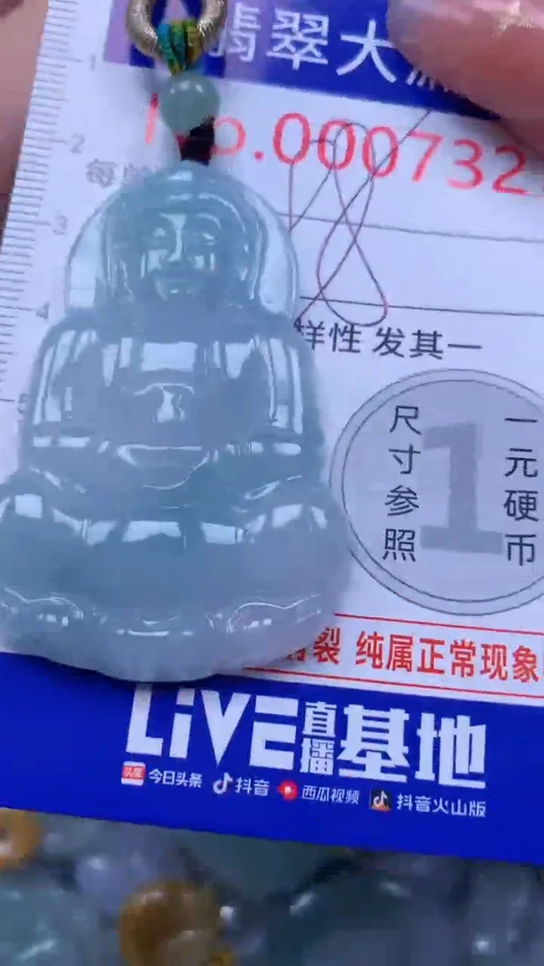 翡翠未镶嵌吊坠(不含链)7327