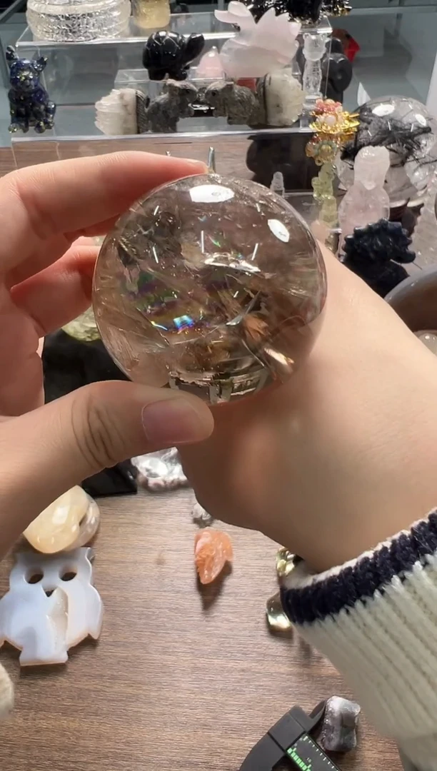 未镶嵌珠宝半成品水晶M830 约5.6cm