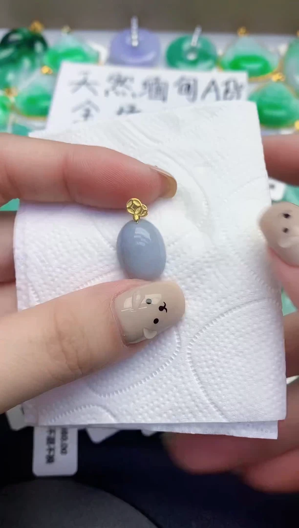 颈饰未镶嵌翡翠缅甸天然翡翠A货