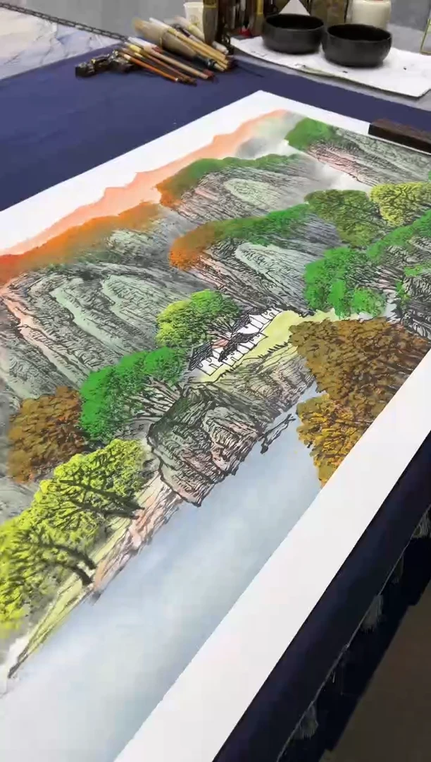 【闪购商品】书法邵强亲笔手绘【春和景明】190*75cm