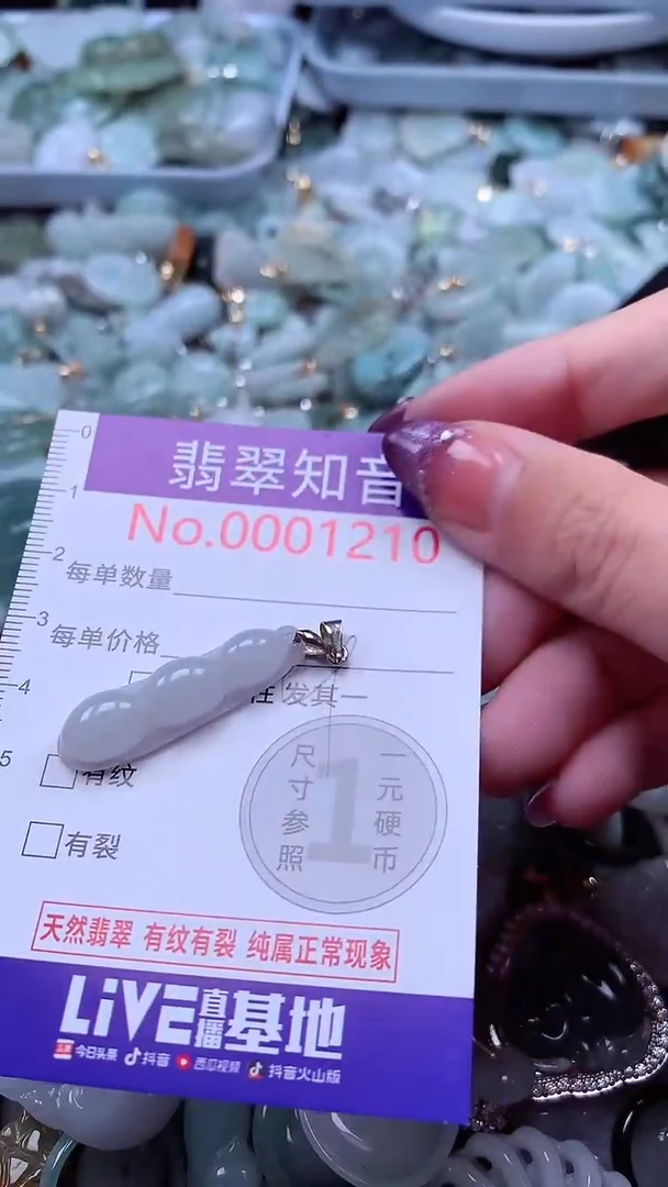 翡翠未镶嵌吊坠(不含链)1210