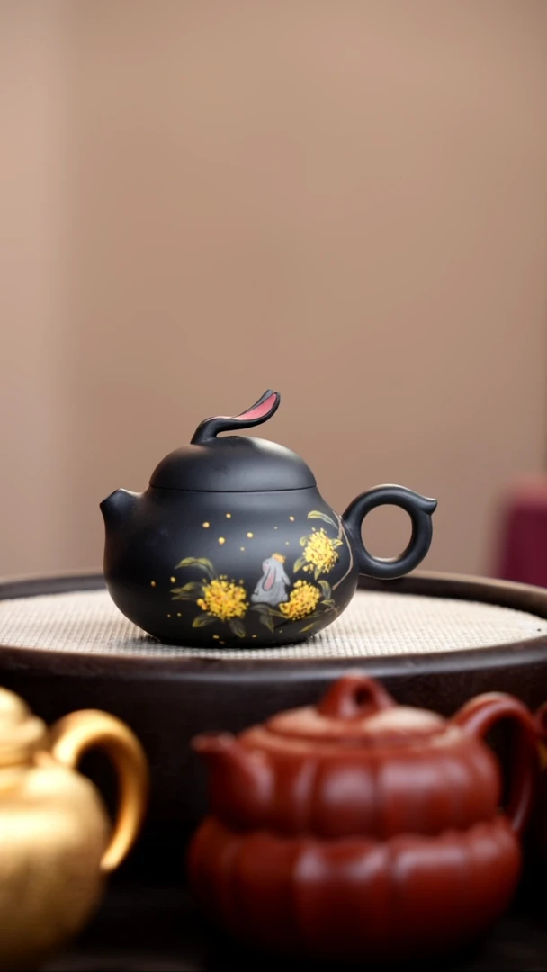 茶壶紫砂云雾天青兔子桂花