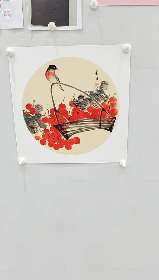 书法李贵田 写意花鸟 1.6平尺