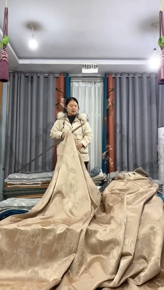 布成品窗帘  34+24