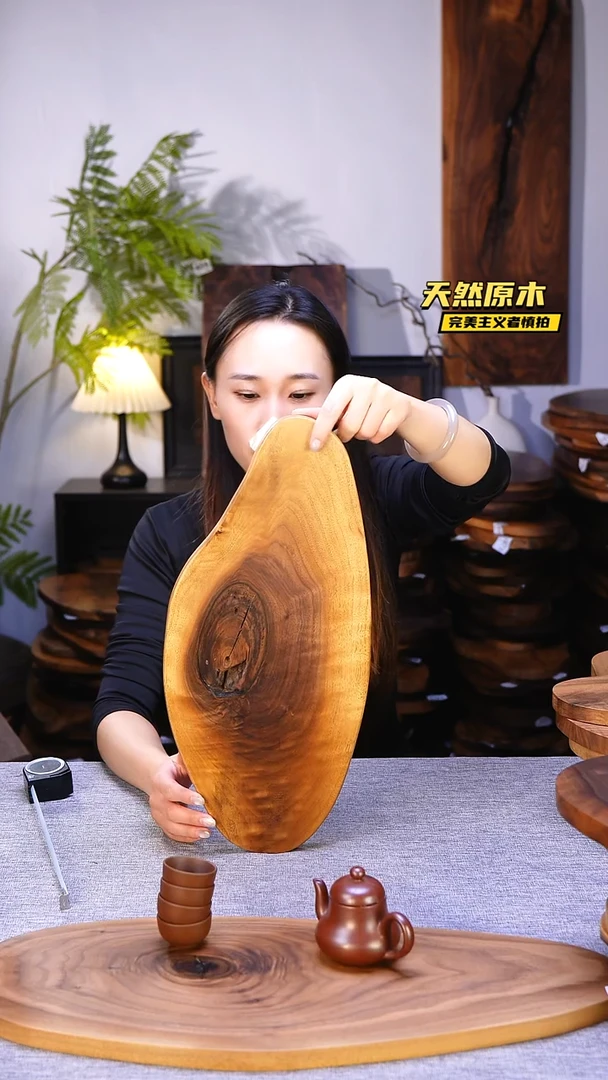 木北美黑胡桃原木.干裂疤结不属于商品质量问题完美主义者慎拍