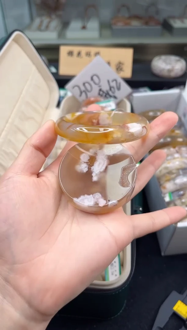 未镶嵌手镯石英质玉56圈口（赠品镯心）6593328