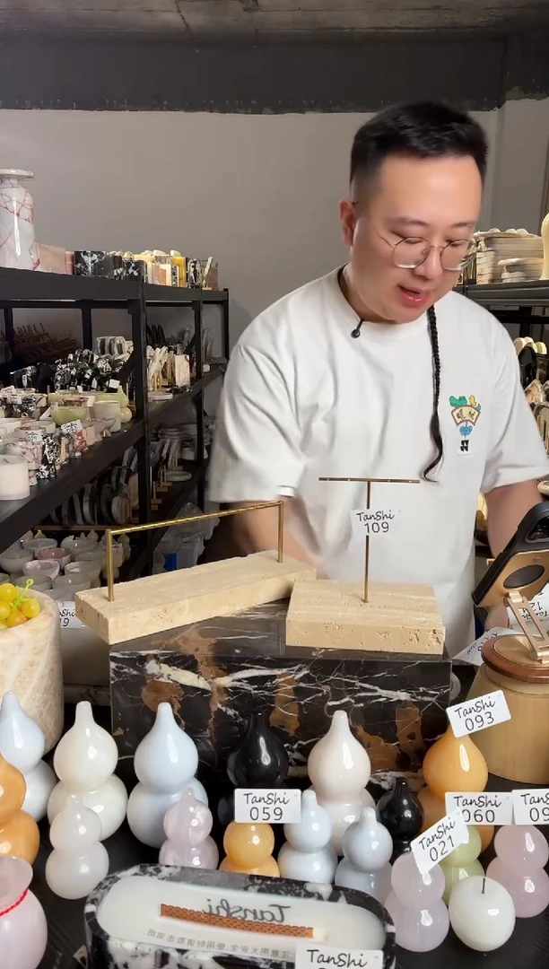 石材109洞石首饰架