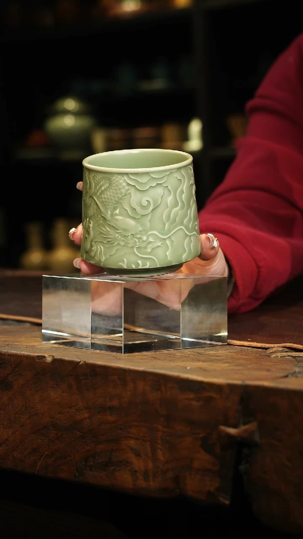 【闪购商品】瓷片李斌 飞龙乘云 威士忌杯