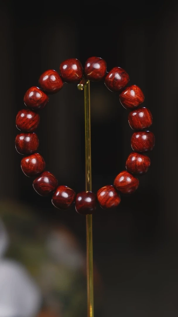 手串/手链小叶紫檀SG013 印度小叶紫檀12*13单圈 微瑕