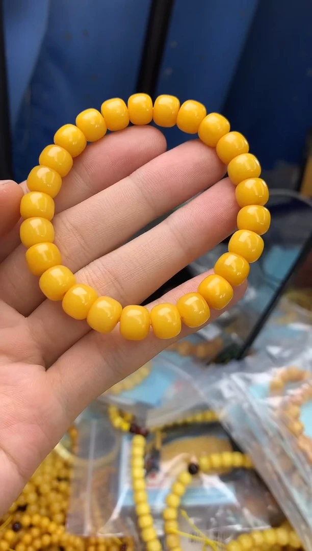 未镶嵌蜜蜡裸石手串