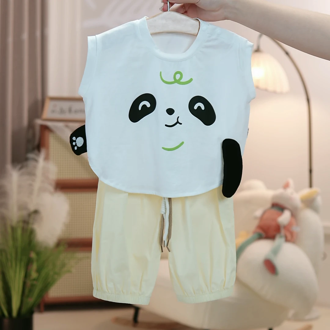 宝宝卡通熊猫套装