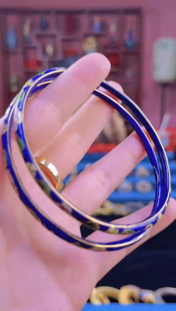 非遗技艺 景泰蓝叮当镯