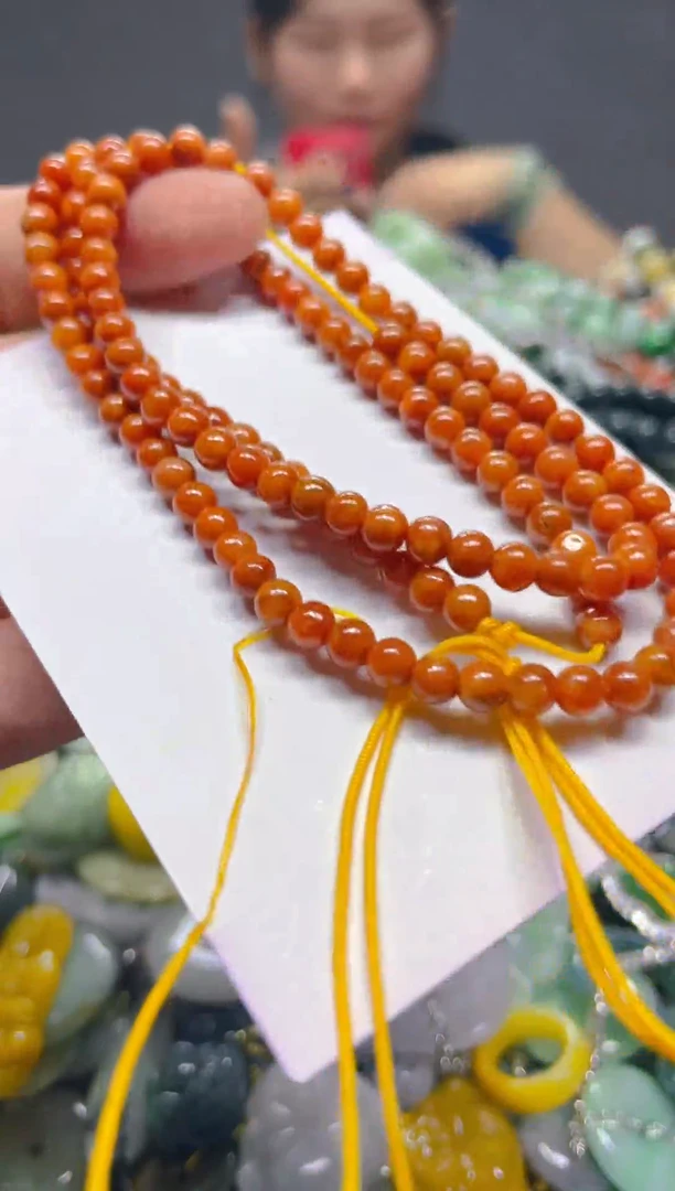 翡翠未镶嵌颈饰4mm/N/翡翠A货,1件也是批发价