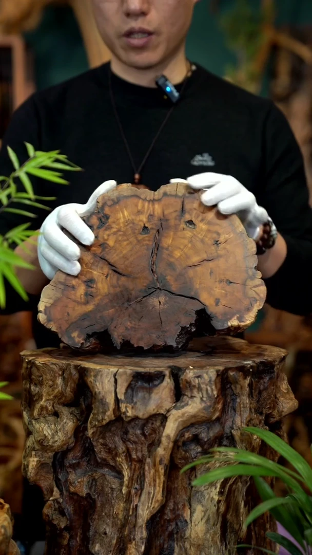 木雷击枣木底座