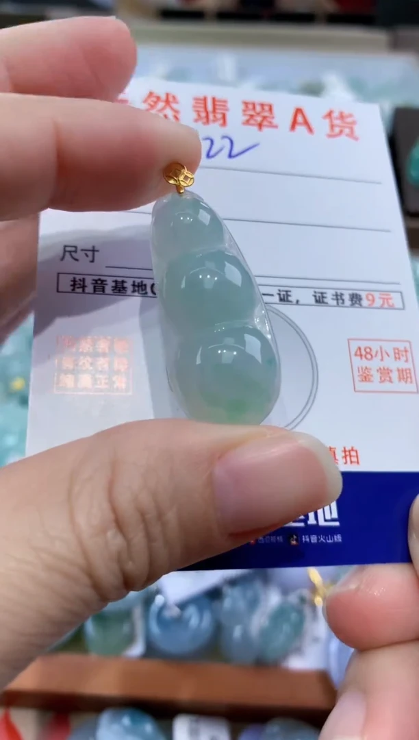 颈饰未镶嵌翡翠天然缅甸翡翠A货挂件