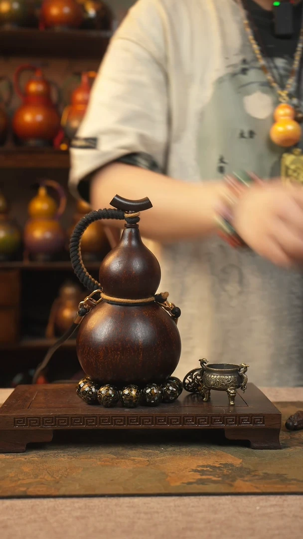 233大漆葫芦一物一拍记葫堂出品不带手串