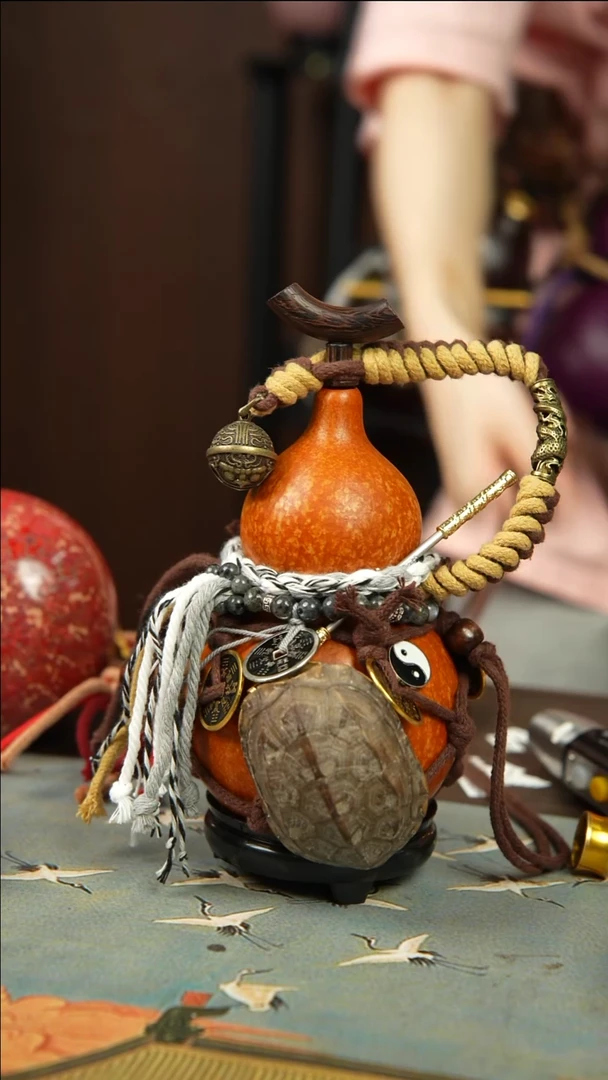 617号400ml左右非遗大漆酒葫芦