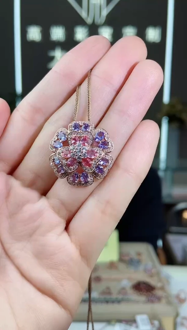 【闪购商品】坦桑石颈饰银S925镶嵌颈饰