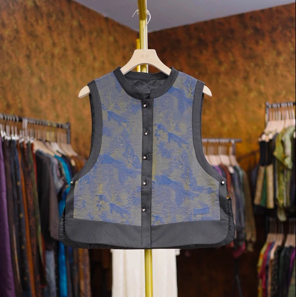 【如黛】新中式国风复古气质百搭新款双面穿马甲女1100