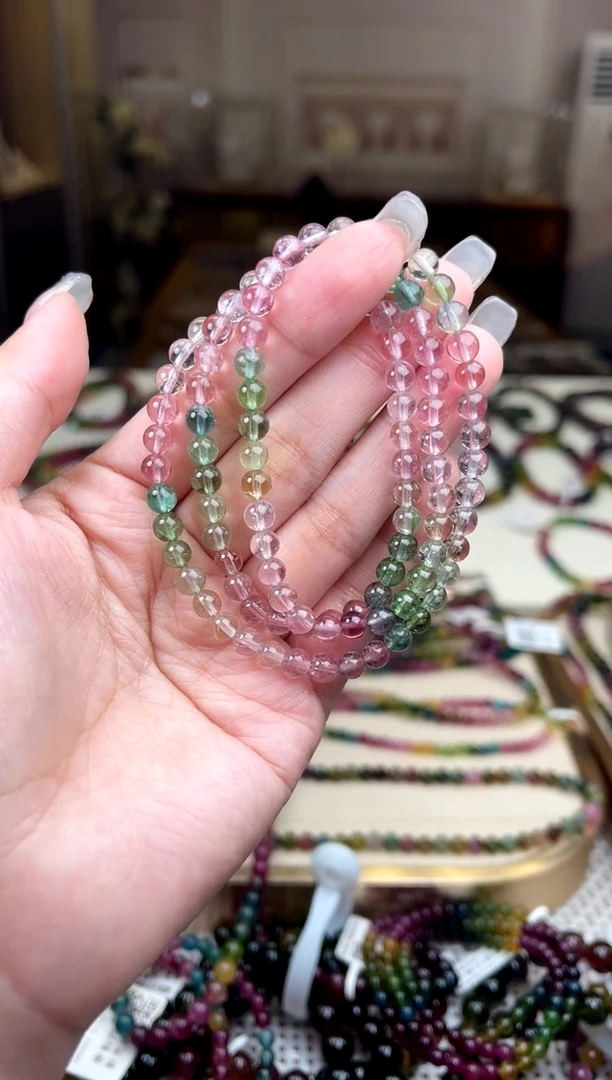 【闪购商品】碧玺/未镶嵌5mm+碧玺多圈多样性发货