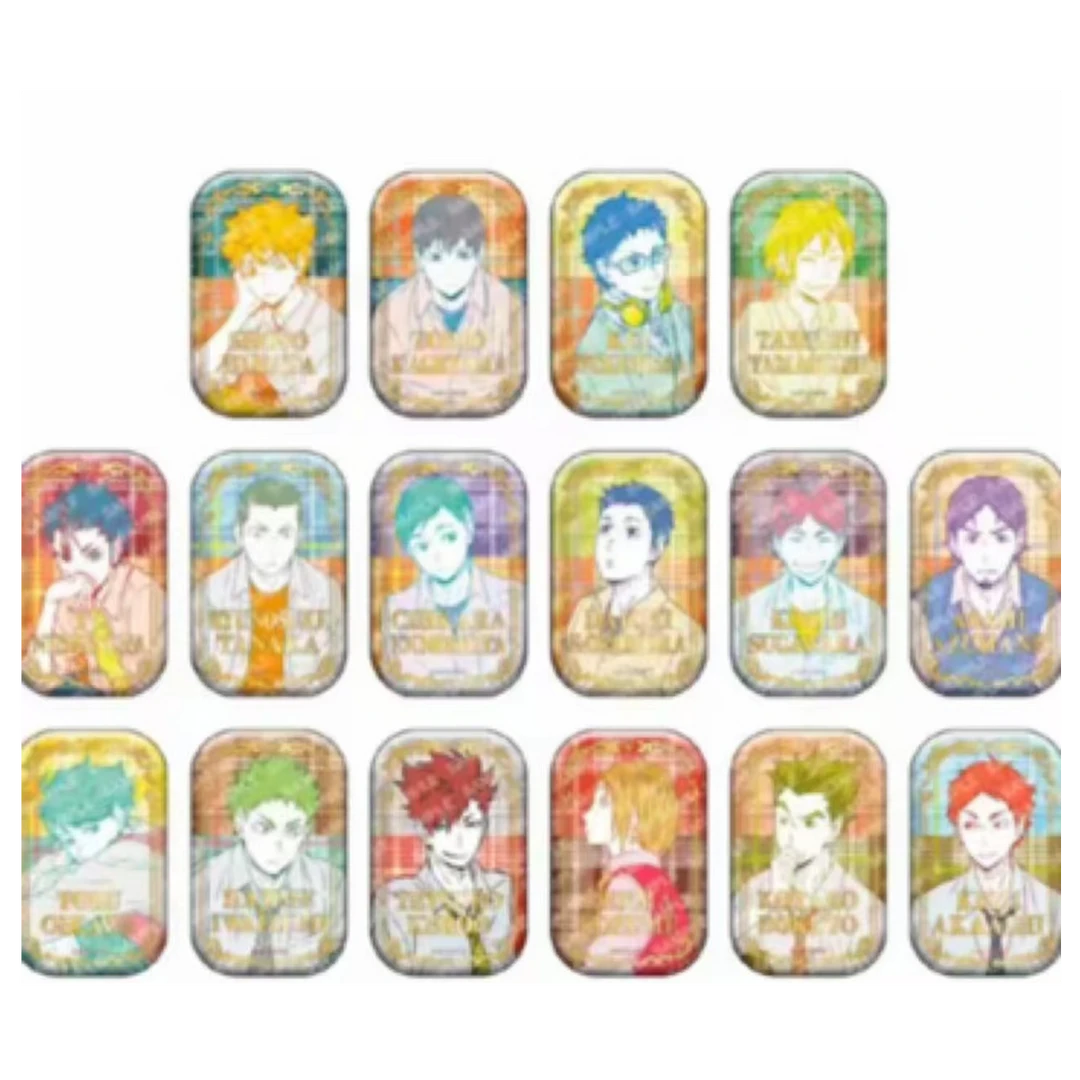 【代拆/正版日谷】国现盲抽 排球少年烫金方吧唧池