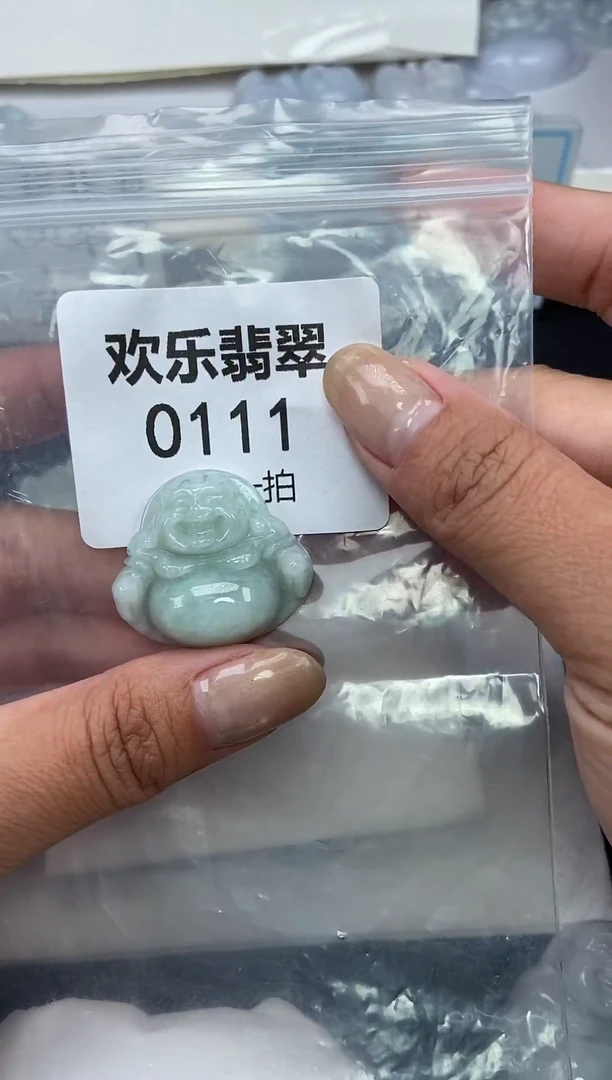 颈饰未镶嵌翡翠让****去缅甸天然翡翠0111
