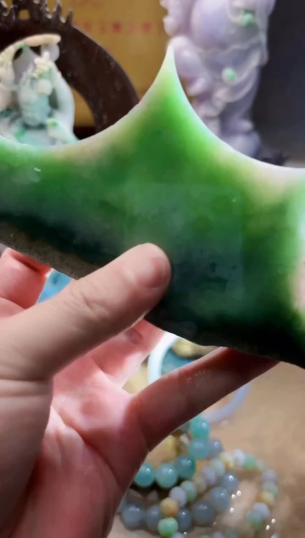 未镶嵌挂件翡翠A货张麦9160