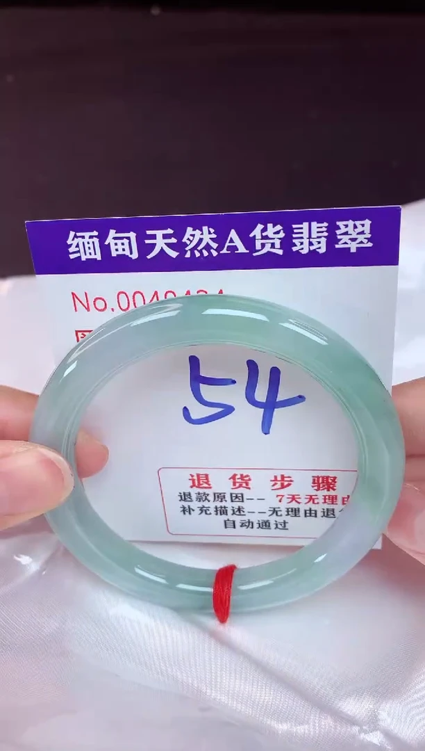未镶嵌手镯翡翠54（48小时鉴赏期 ）