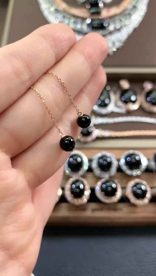 18K金镶嵌翡翠耳饰g15 多样性一件发货