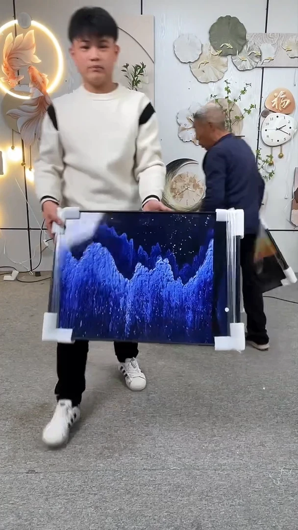 横款腾彩工艺装饰画定制50*70