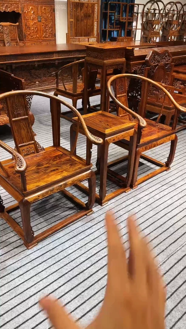 花梨木类大*鱼花梨木皇宫椅家具改价链接