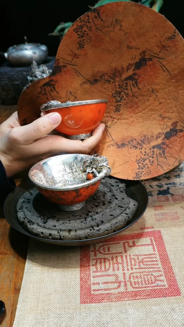 【闪购商品】茶盏欲山行 龙凤大盏