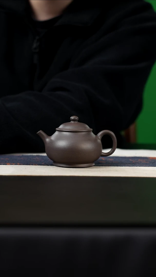 茶壶紫砂矮潘，150cc，撇口