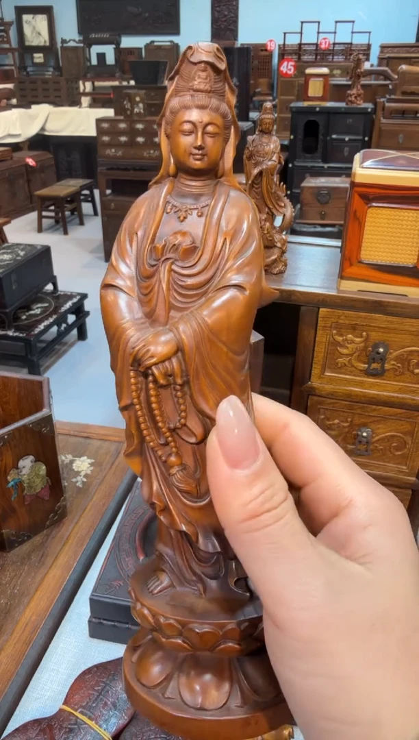 木黄杨 观音摆件